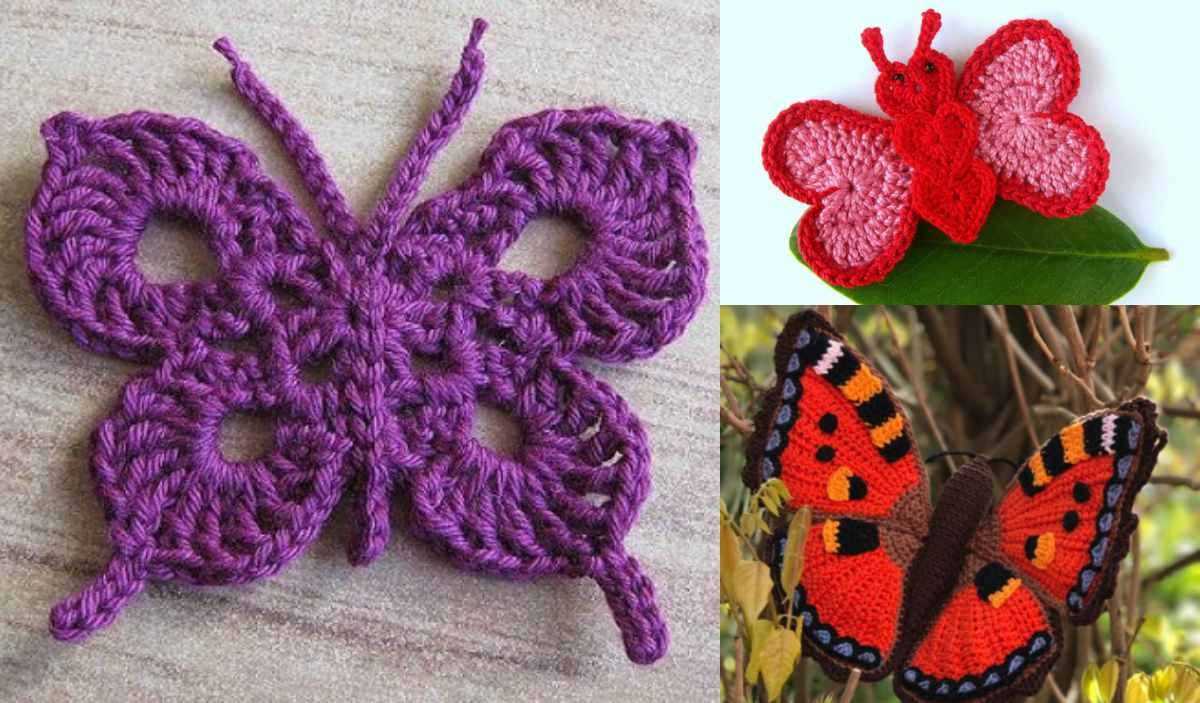 Knitting pattern for butterfly