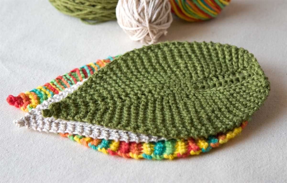 Easy leaf knitting pattern