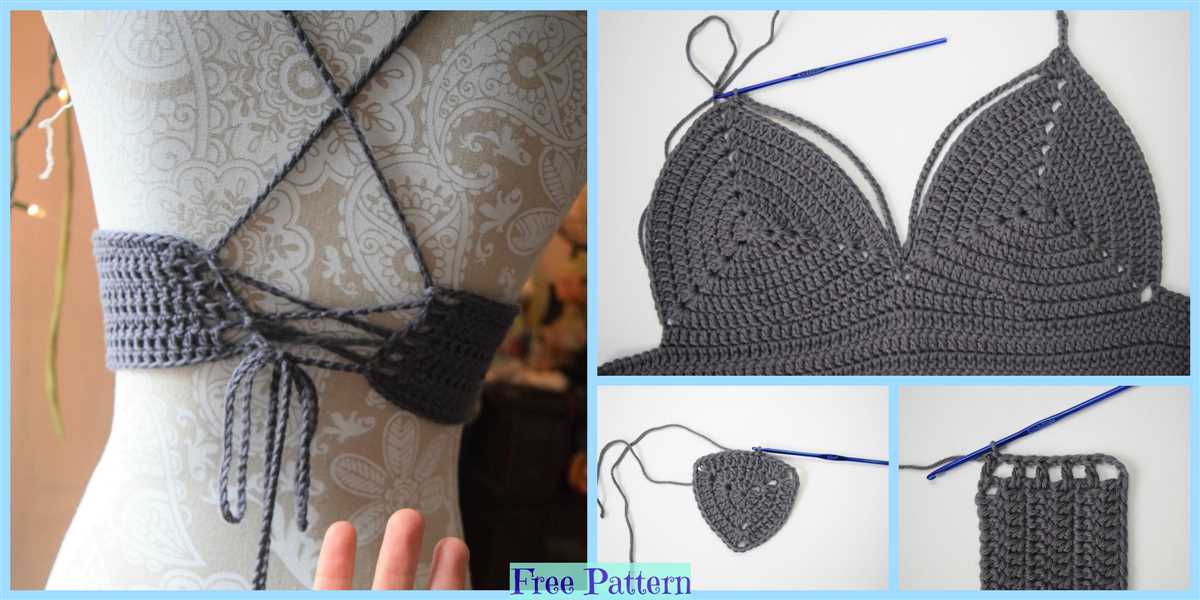 Easy knit bralette pattern free