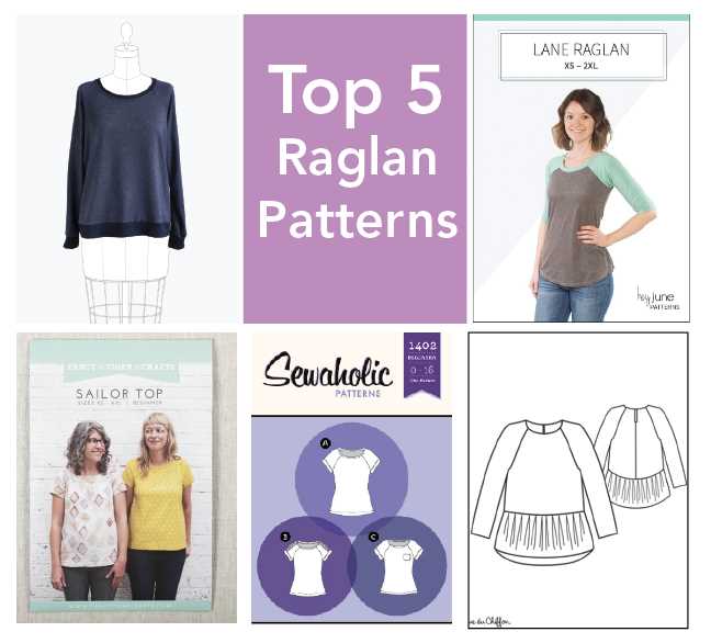Knitted raglan sleeve pattern