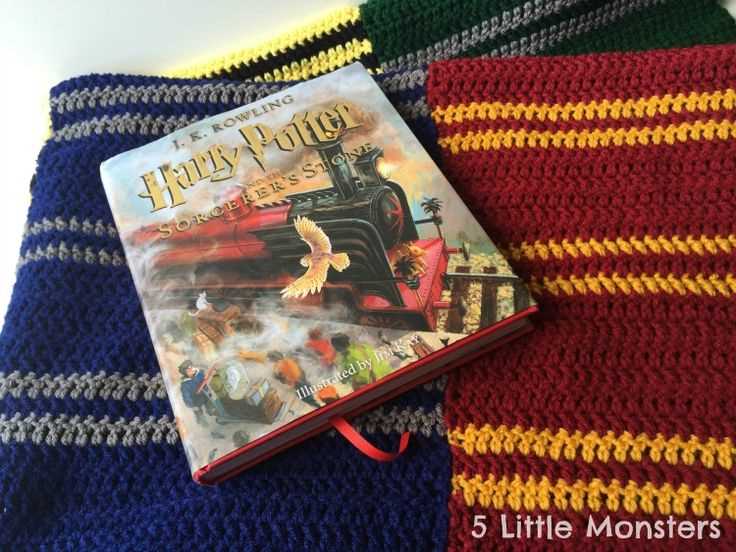 Hogwarts house scarf knitting pattern