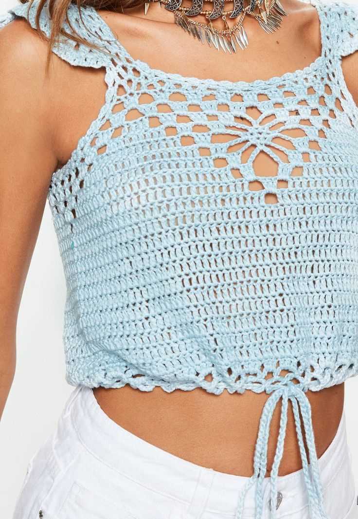 Crop top free knitting pattern