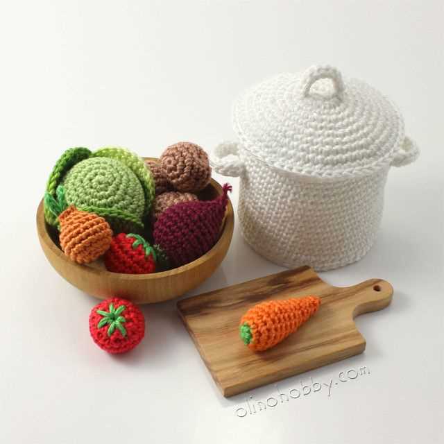 Knitted food patterns