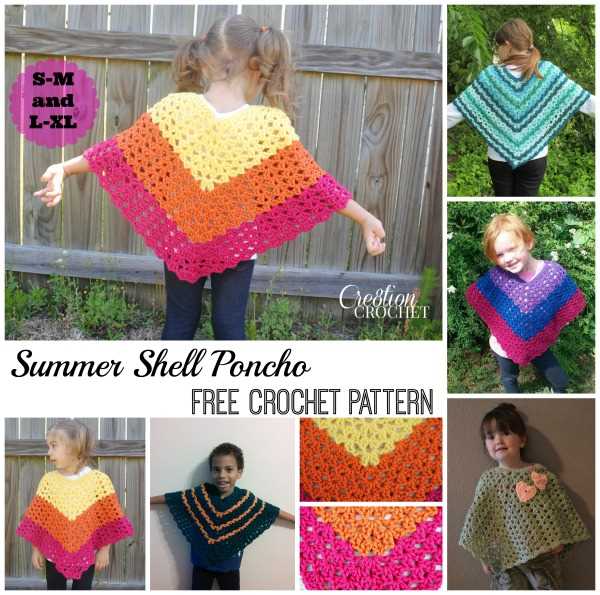 Childrens poncho knitting pattern