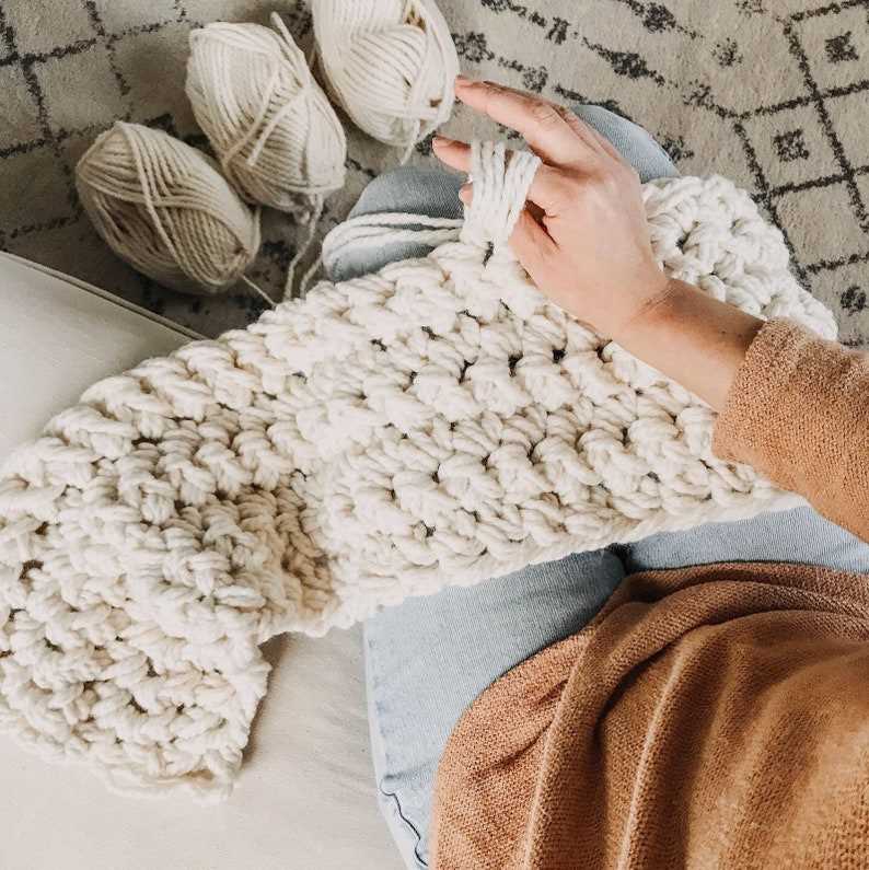 Hand knit blanket pattern free
