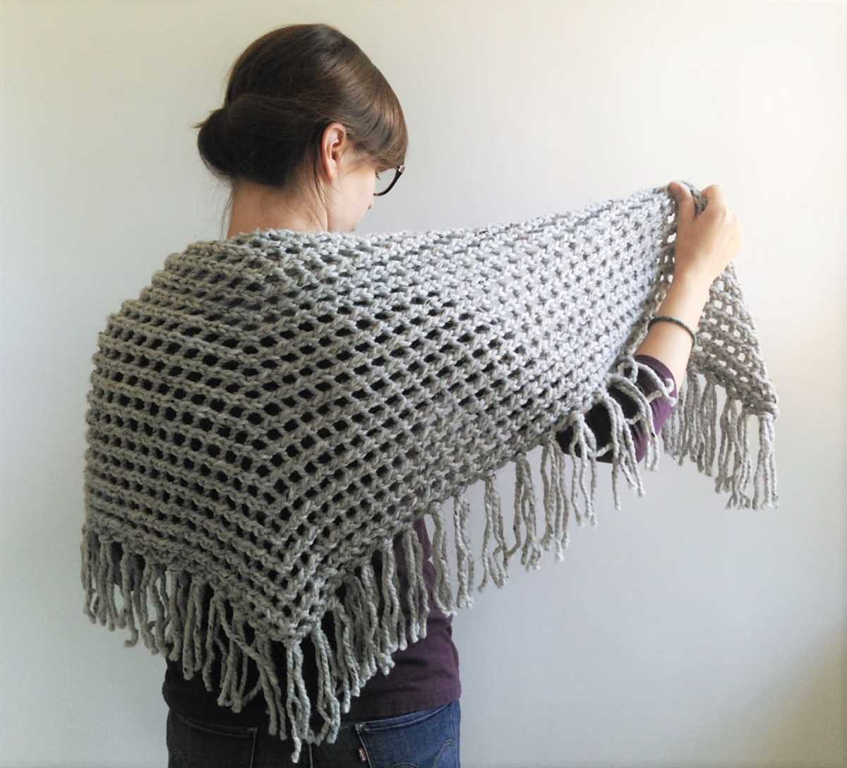 Scarf shawl knitting pattern