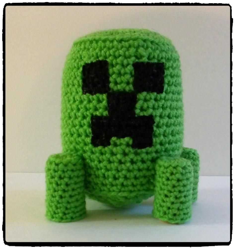 Minecraft creeper knitting pattern