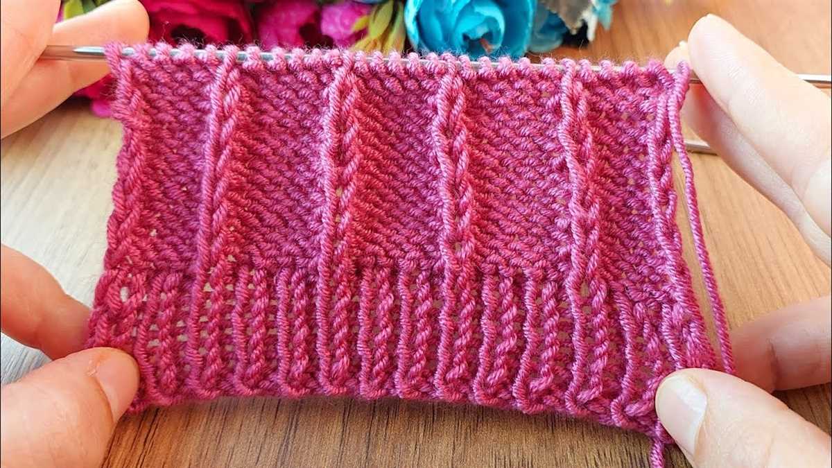 Knitting fade pattern