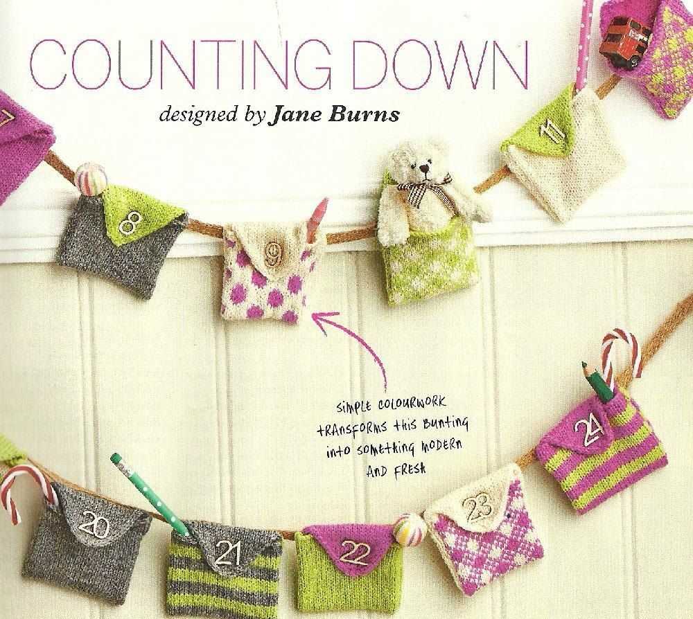 Knitted advent calendar pattern