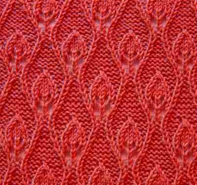 Flame knitting pattern
