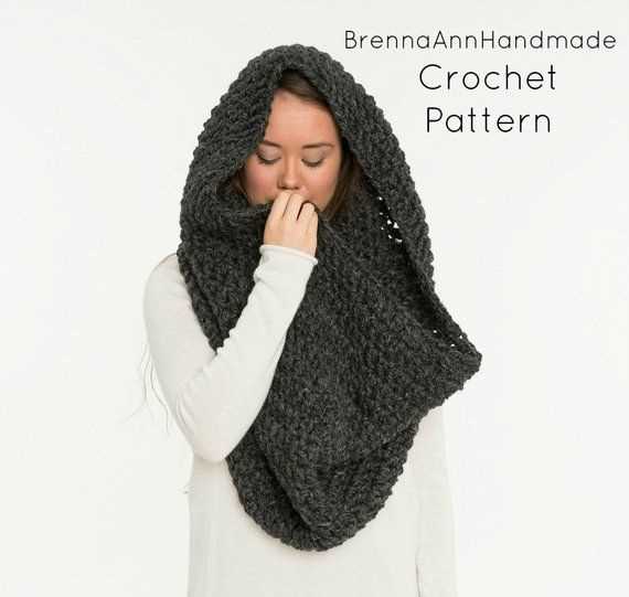 Cowl neck hoodie knitting pattern