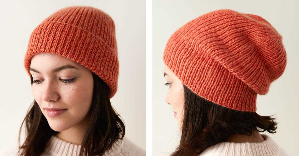 Loose beanie knit pattern