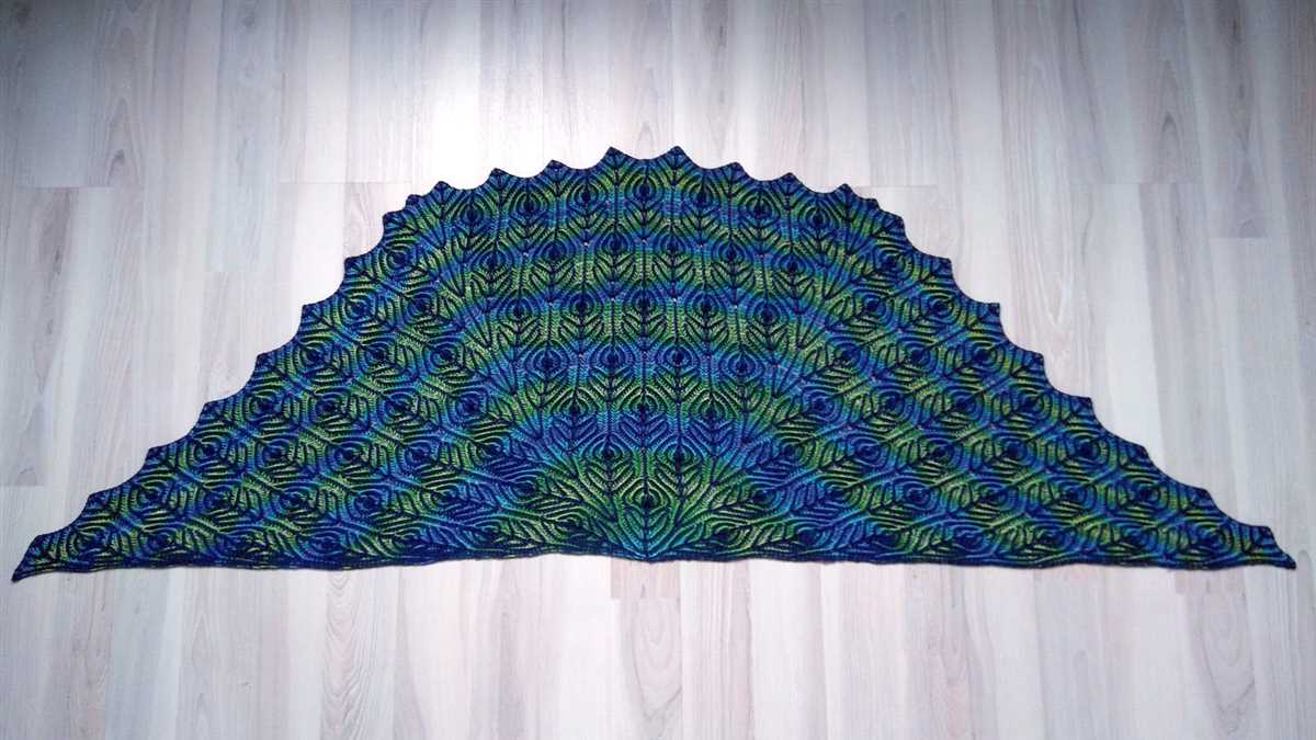 Brioche shawl knitting pattern