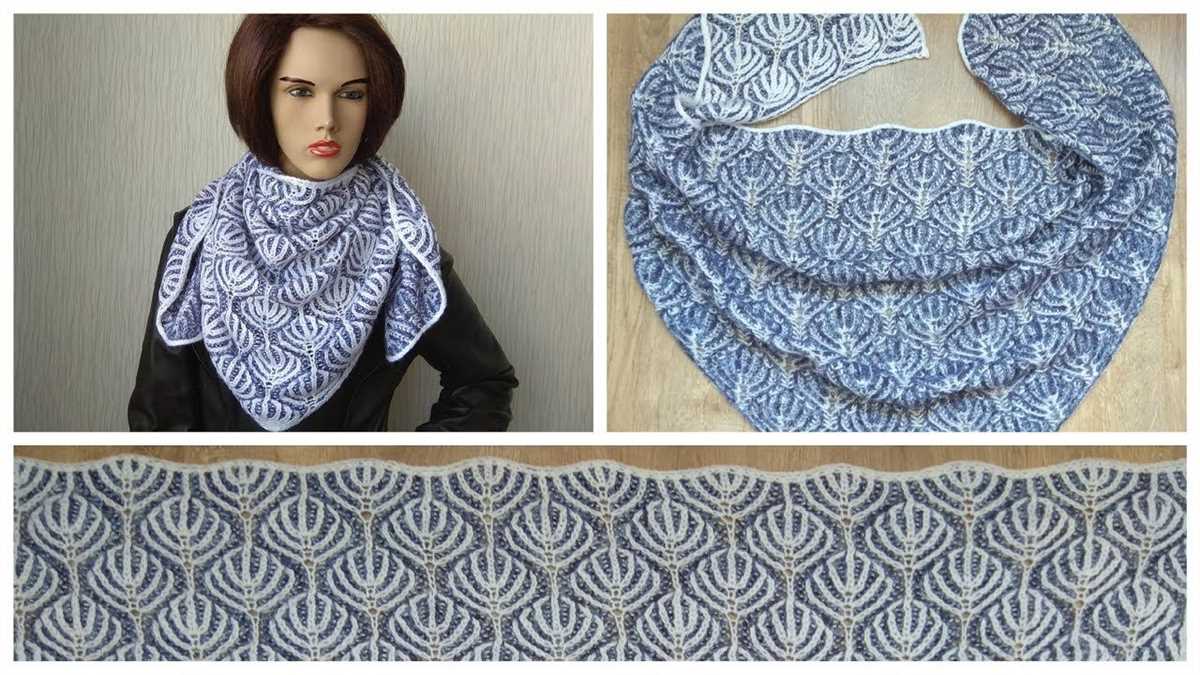 Brioche shawl knitting pattern