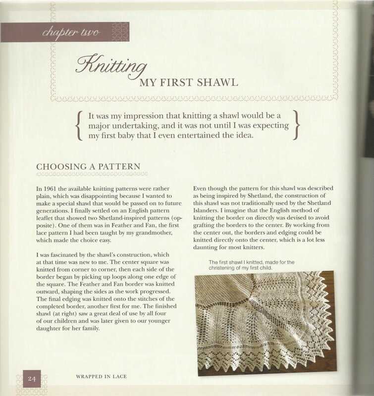 Free crescent shawl knitting pattern
