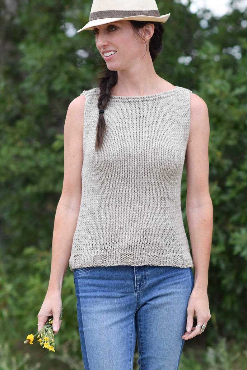 Easy knit tank top pattern