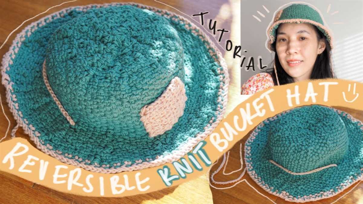 Knitted bucket hat pattern