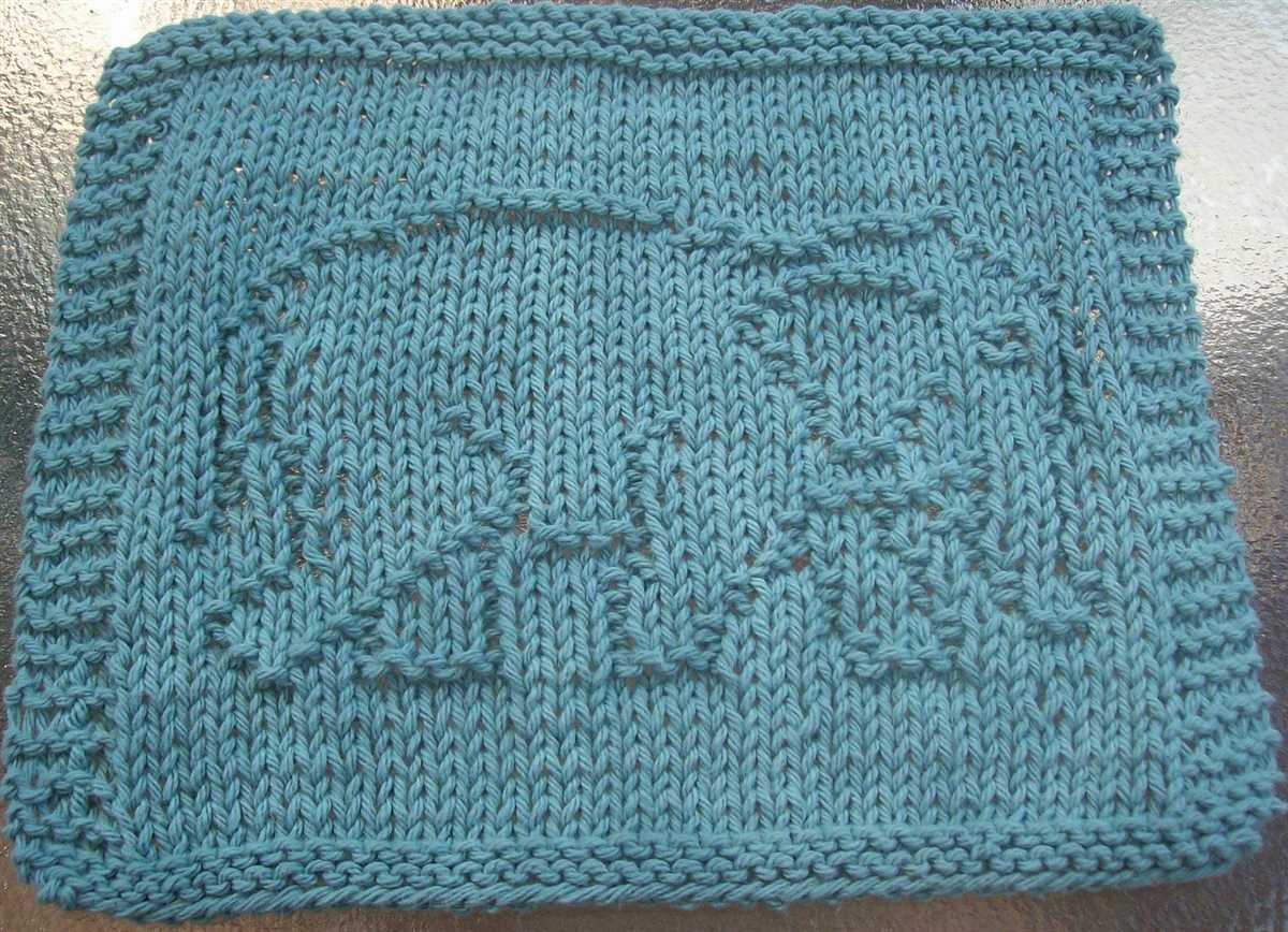 Owl dishcloth knitting pattern