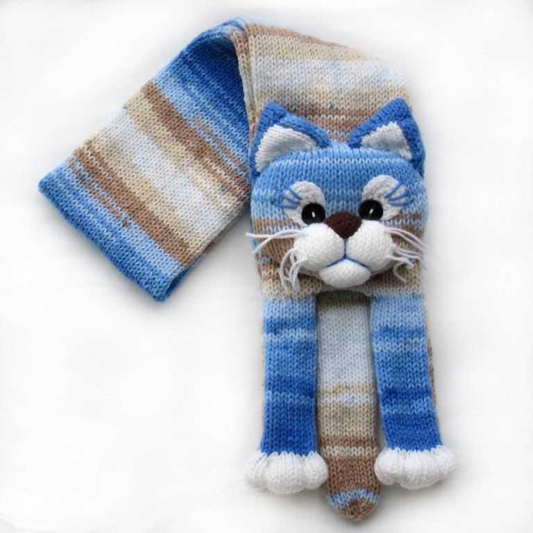 Free cat scarf knitting pattern