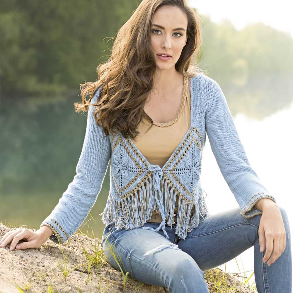 Cotton summer cardigan knitting pattern