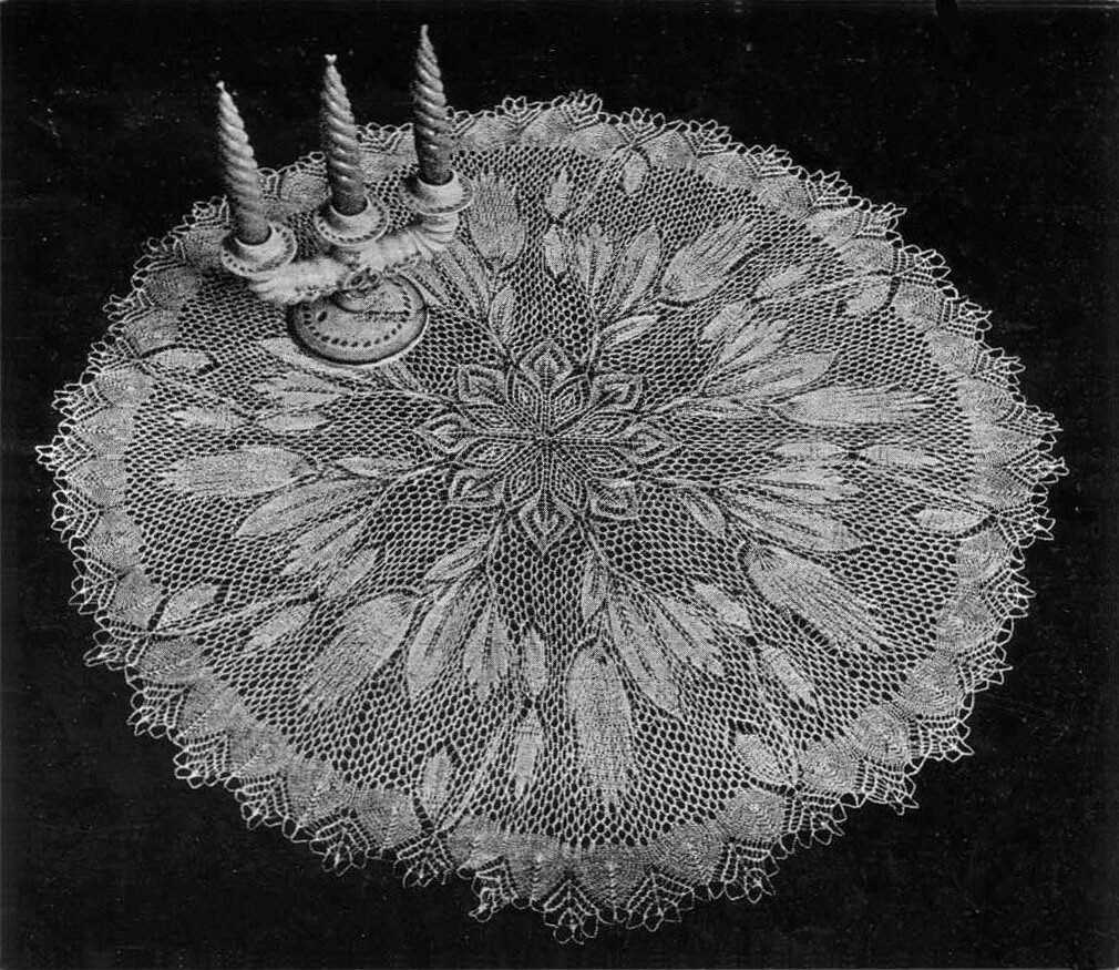 Knitted lace doily patterns