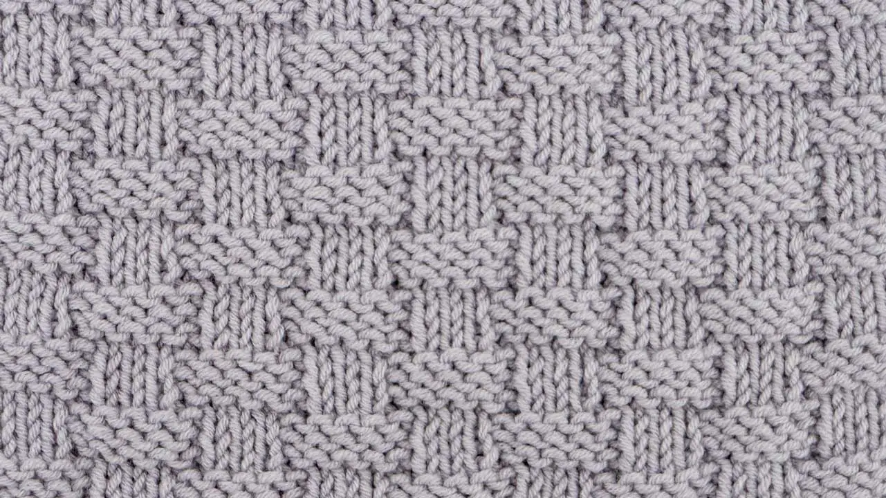 Basketweave stitch knitting pattern