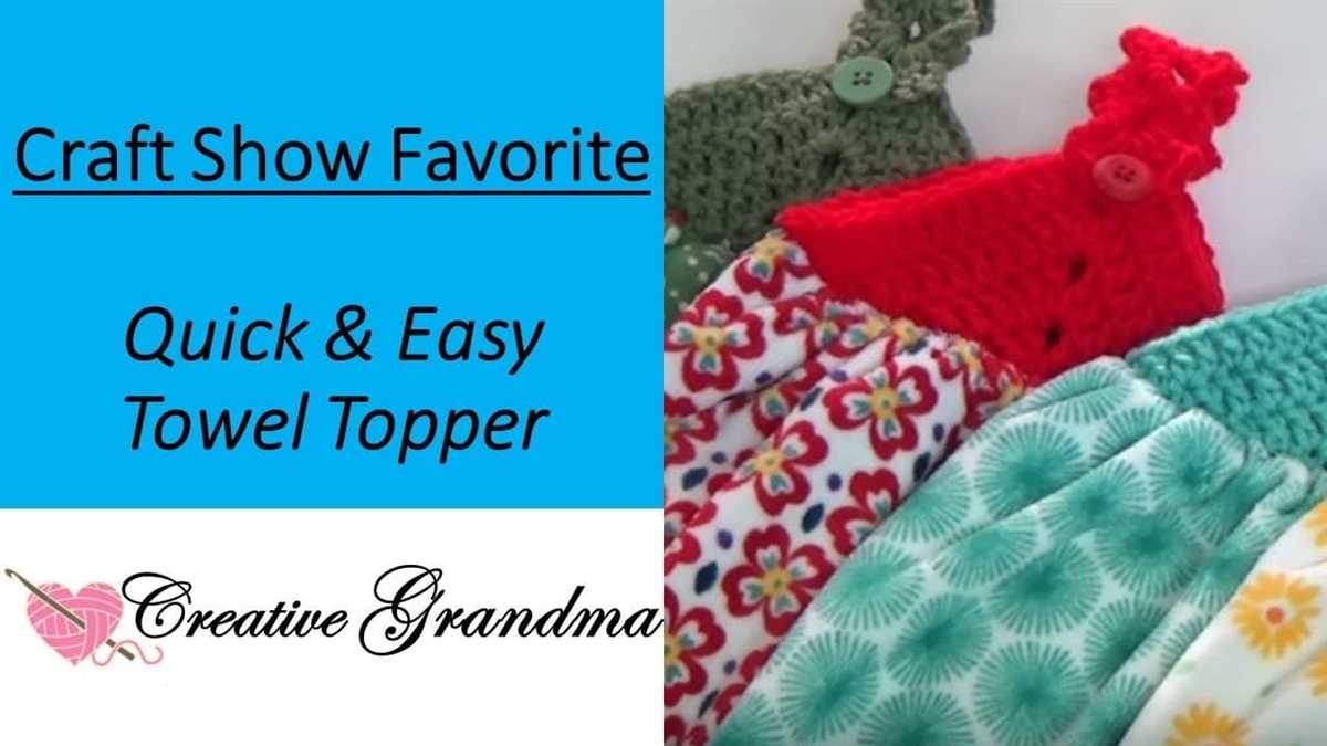 Pattern for knitted towel toppers