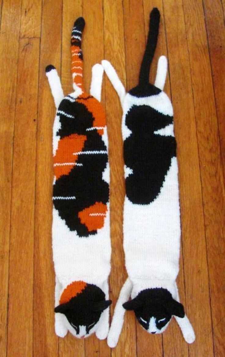 Free cat scarf knitting pattern