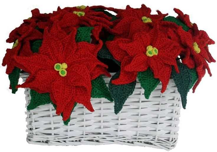 Poinsettia knitting pattern