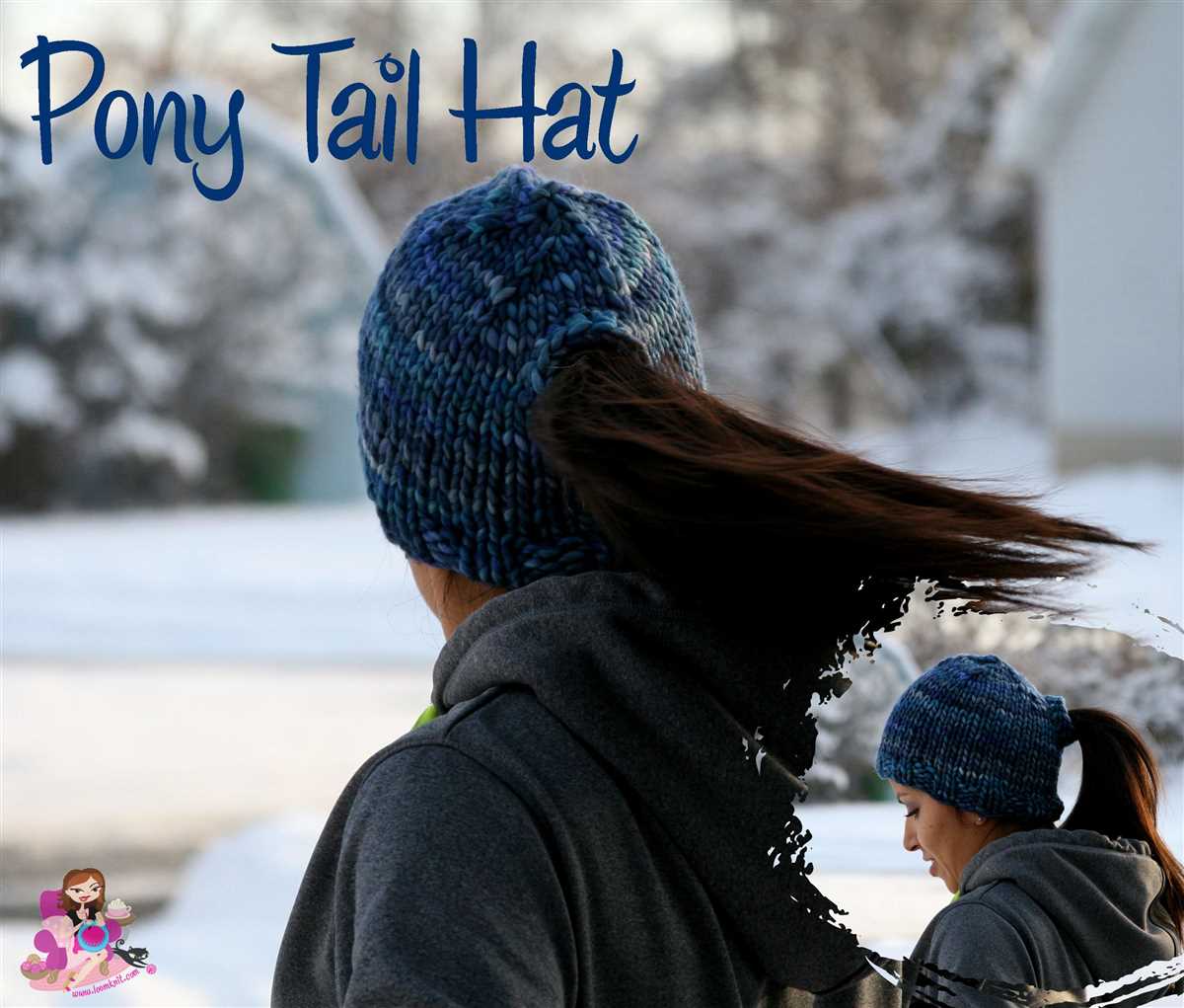 Ponytail hat knit pattern