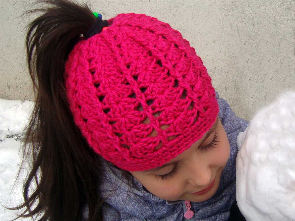 Ponytail hat knit pattern