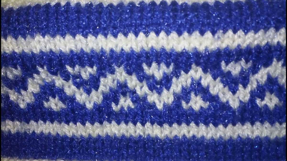 Easy two color knitting patterns