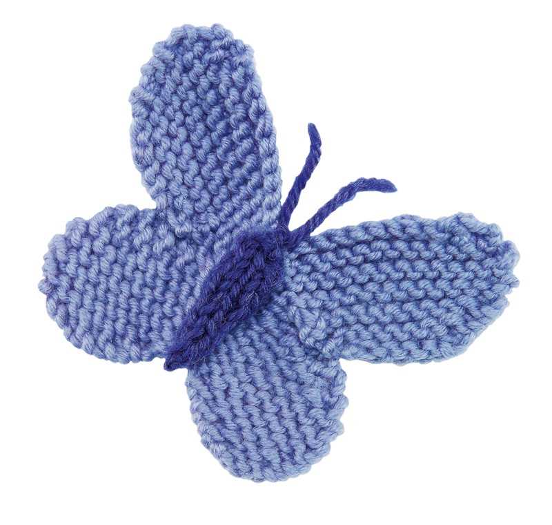 Knitting pattern for butterfly