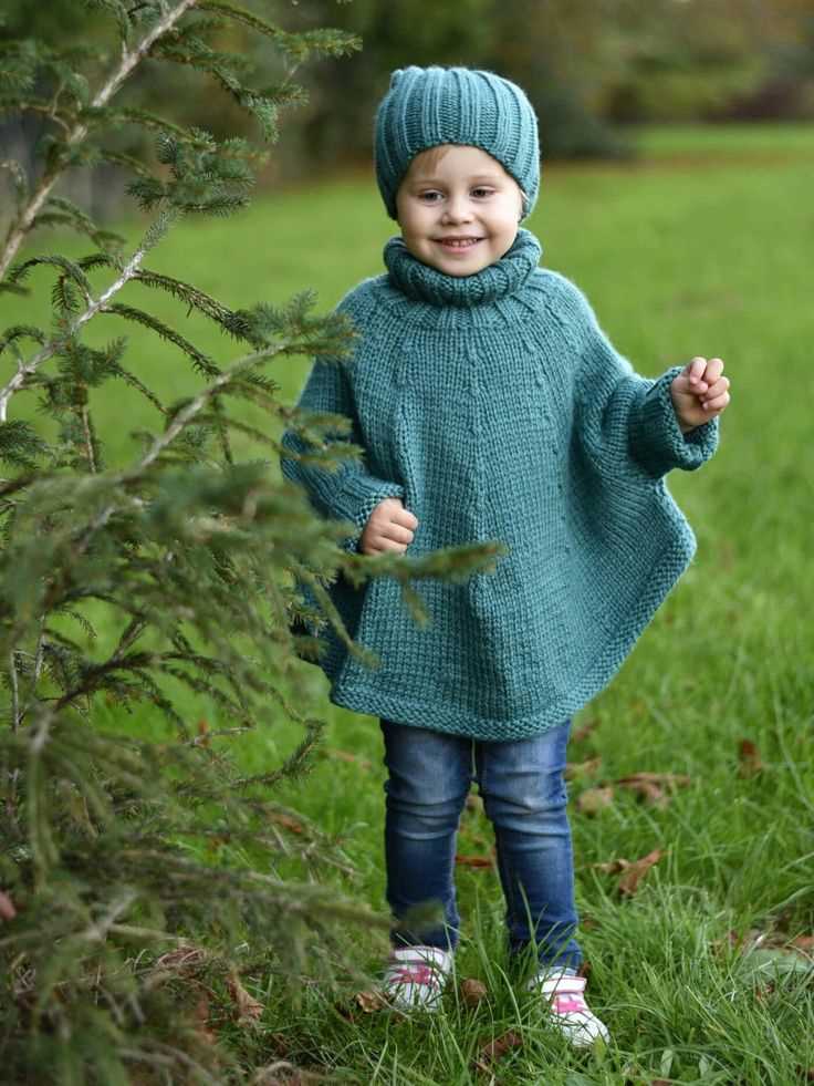 Childrens poncho knitting pattern