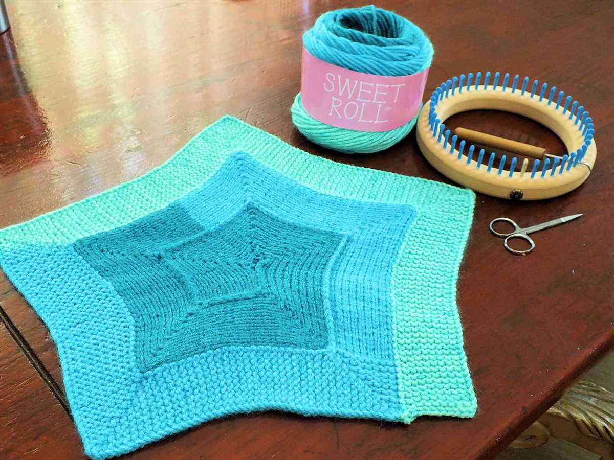 Loom knit blanket pattern