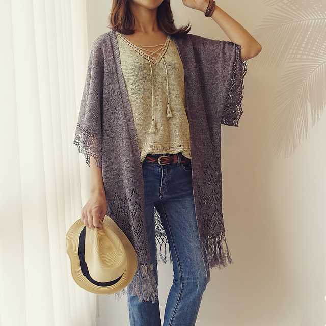 Stylish and Unique Knitting Pattern for a Boho Cardigan