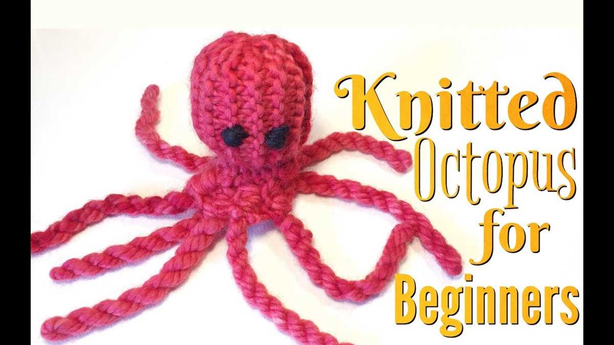 Small octopus knitting pattern