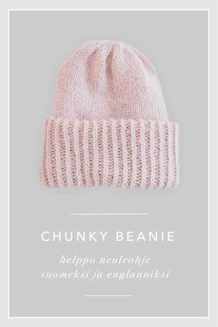 Free chunky knit beanie pattern