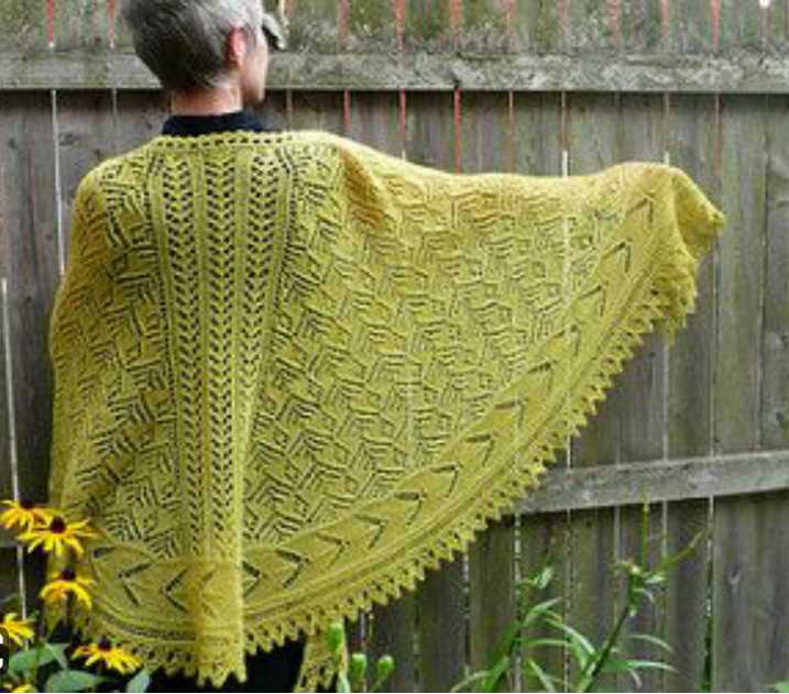 Faroese shawl knitting pattern