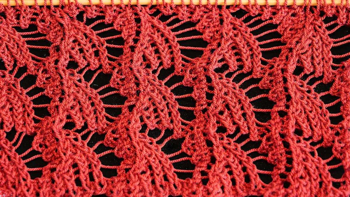 Scallop shell knitting pattern