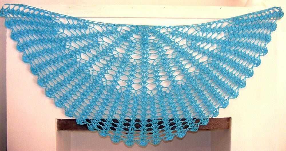 Simple shawl knitting pattern