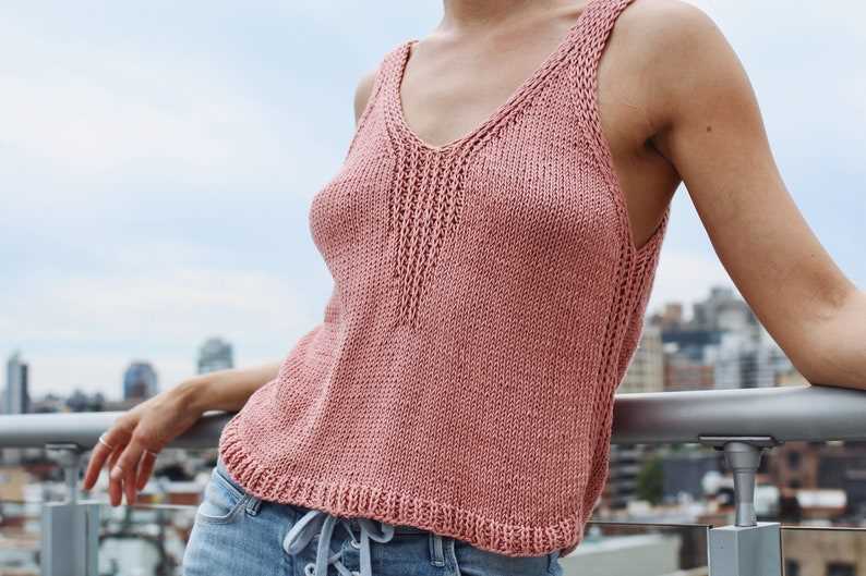 Tank top knit pattern