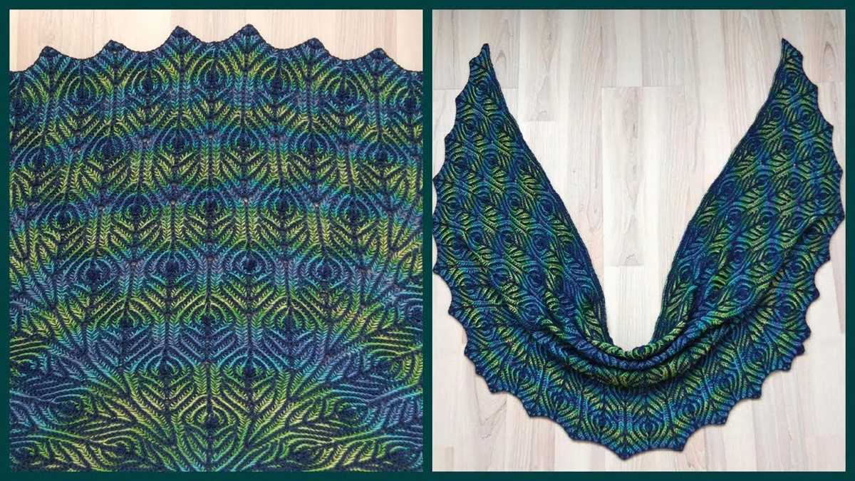 Brioche shawl knitting pattern