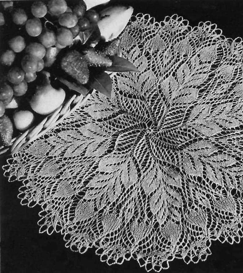 Knitted lace doily patterns