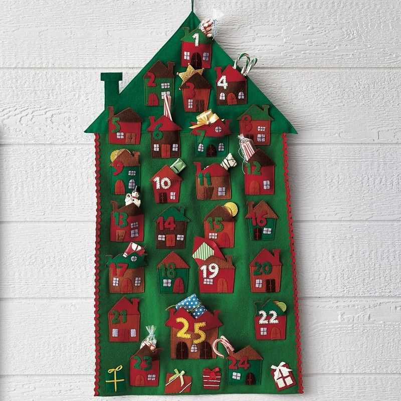 Knitted advent calendar pattern