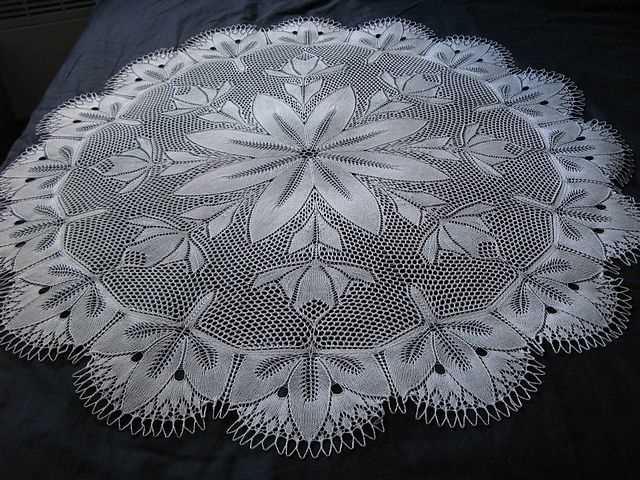 Knitted lace doily patterns