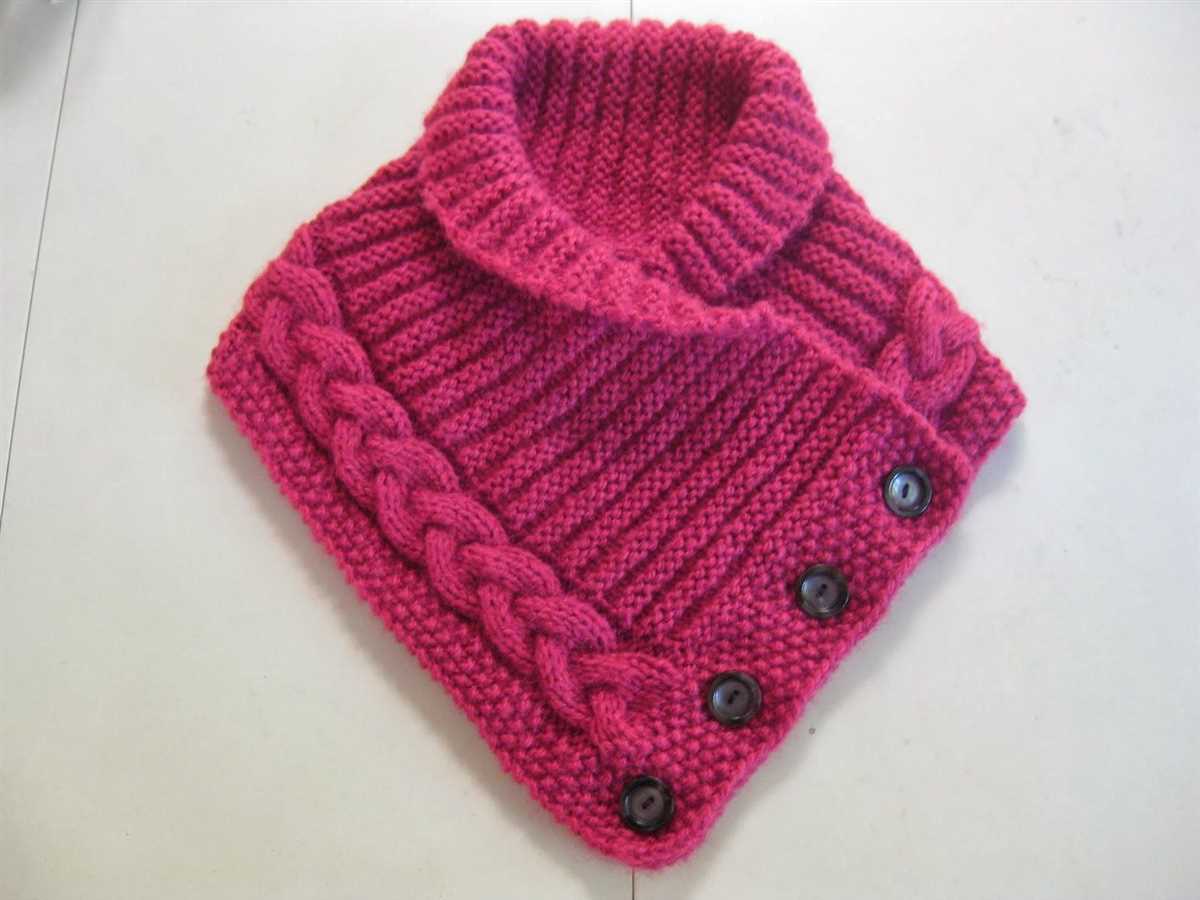 Free knitting pattern for neck warmer