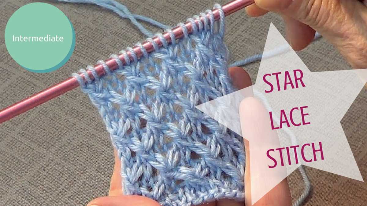Easy knit lace pattern