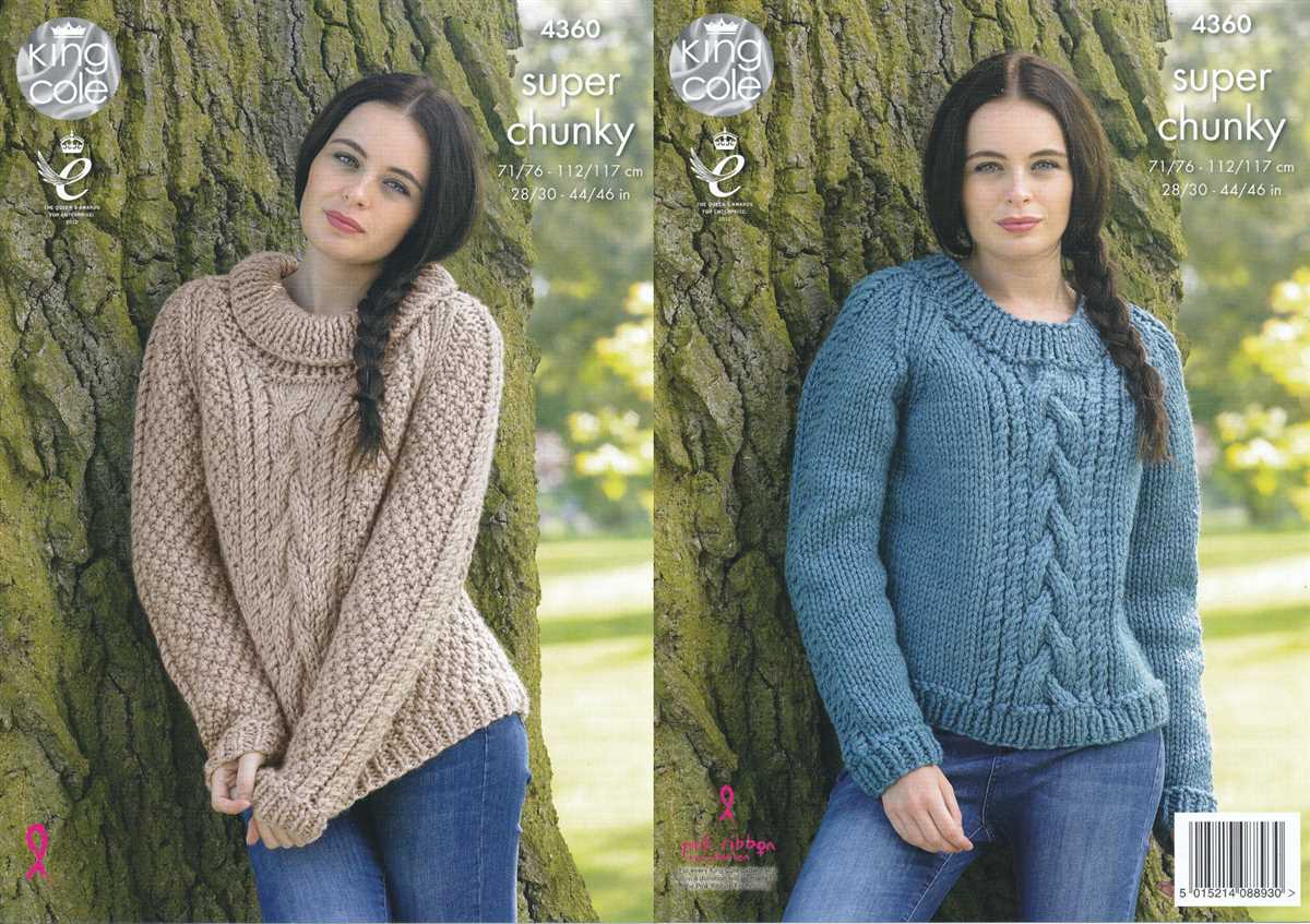 Chunky knit sweater pattern