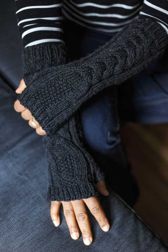 Free knit pattern fingerless gloves